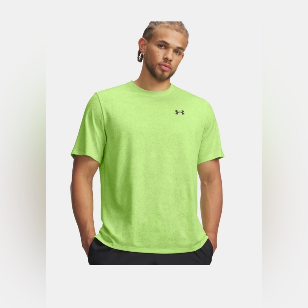 Under Armour the tech tee Men's Lime Green Short Sleeve Tee Medium